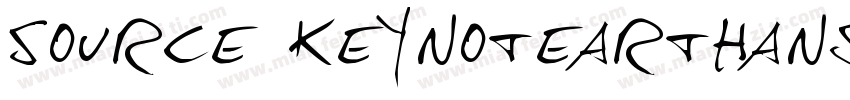 Source KeynoteartHans Reqular字体转换